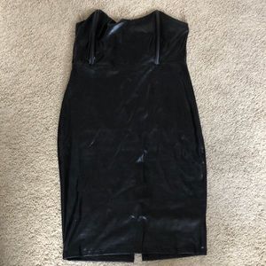 Women’s black pleather dress